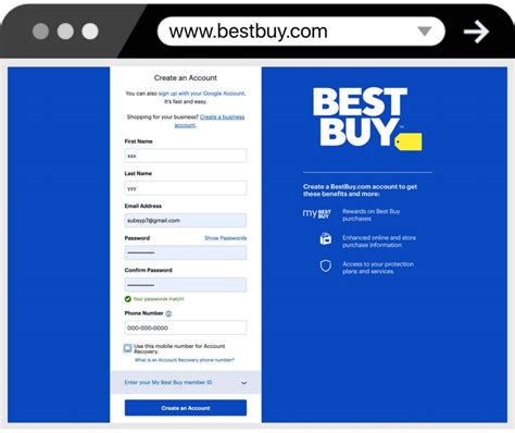 crear cuenta en best buy|best buy sign up.